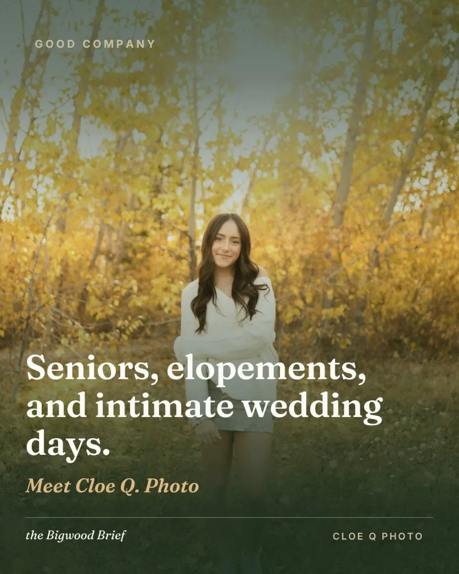 Cover slide of a Good Company feature on Cloe Q. Photo