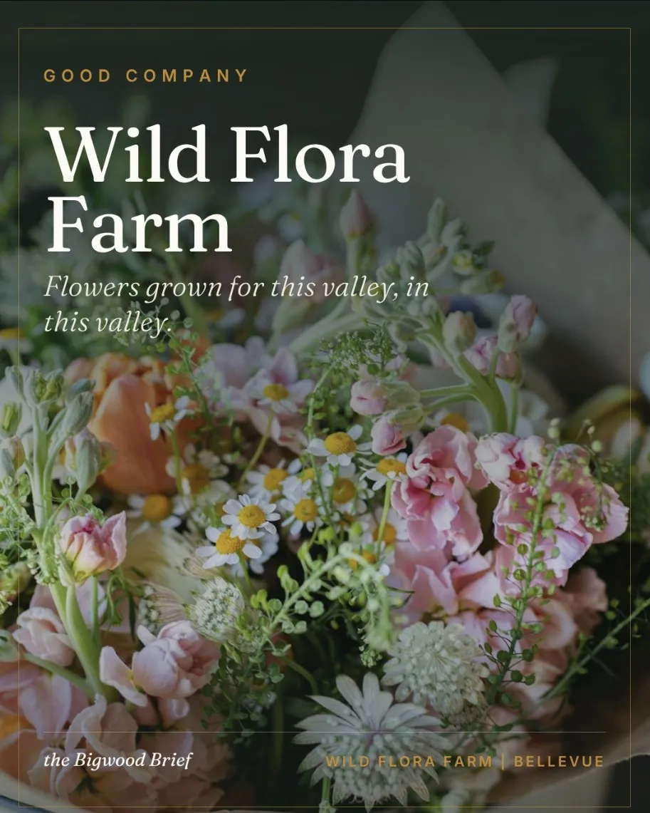 Cover slide of a Good Company feature on Wild Flora Farm